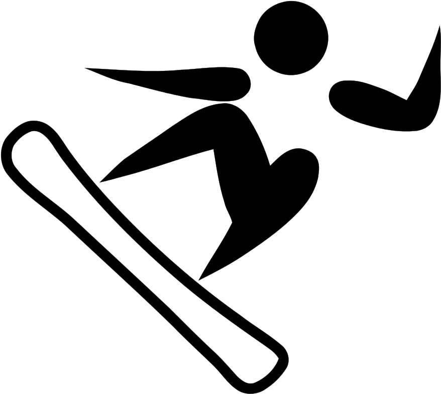 Clipart Black And White Download File Pictogram Svg - Winter Olympic Clip Art (1024x1024), Png Download