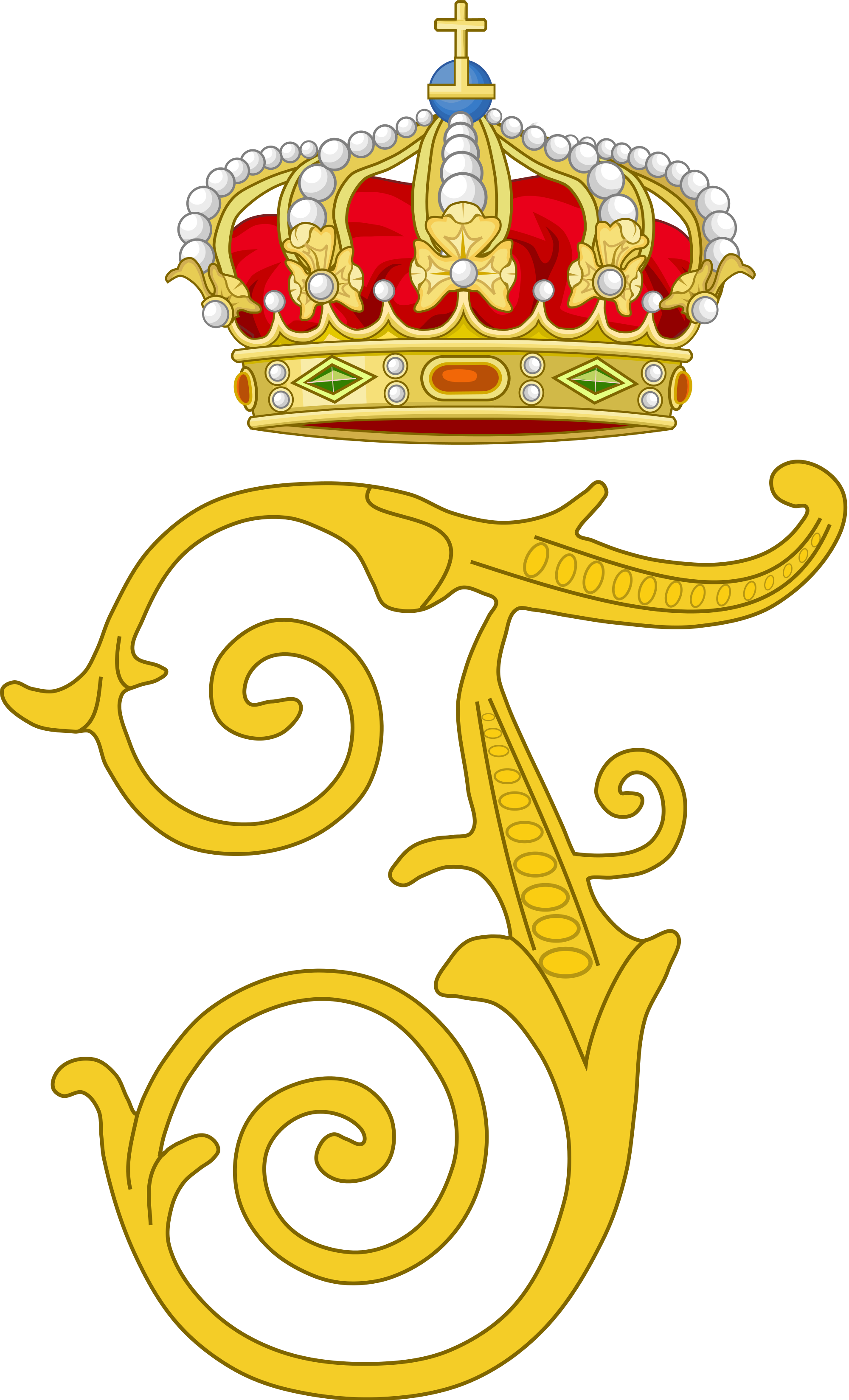 Grand Duke Frederick Ii, Of Baden - George Ii Royal Cypher (2000x3299), Png Download