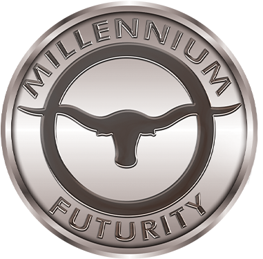 Millennium Futurity Longhorn Sale - Emblem (399x397), Png Download