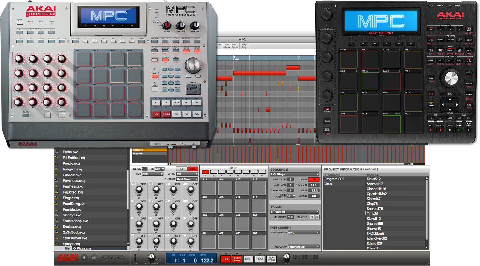 The Mpc Software Can Be Used As A Plugin Inside Of - Akai Mpc Renaissance Music Production System (1600x900), Png Download