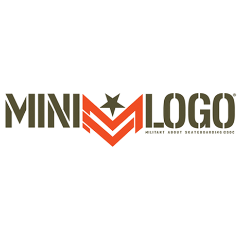 Mini Logo Small Bomb Skateboard Deck - Black (470x468), Png Download