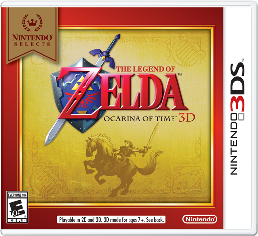 The Legend Of Zelda - Zelda Ocarina Of Time 3ds Box (640x480), Png Download