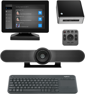 Meetup Kit With Intel Nuc Affordable, All In One Video - Logitech Premium Group Kit (393x393), Png Download