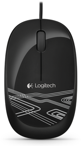 Logitech Mouse M105 Black (455x500), Png Download