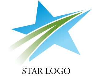 Download File Type - Star Logo Designs Png (389x346), Png Download