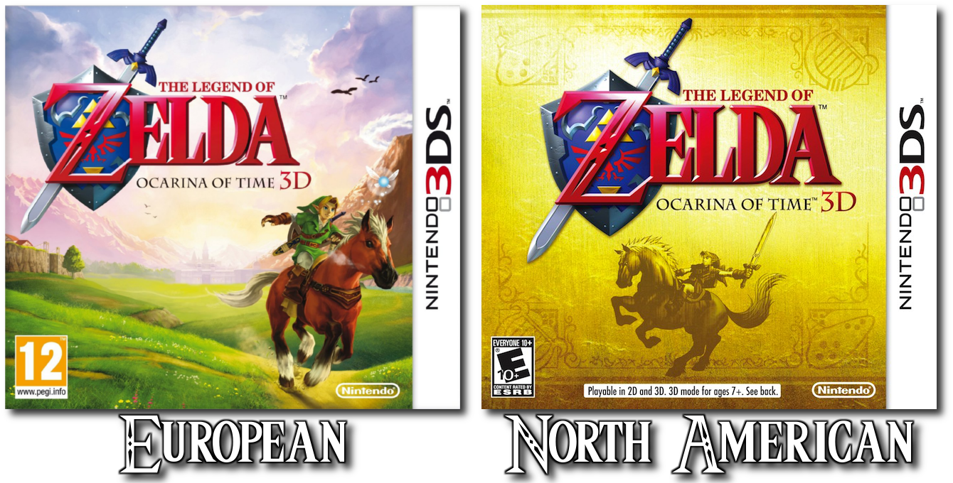 Ocarina Of Time 3d Box Art Released - Legend Of Zelda Ocarina Of Time 3d [nintendo 3ds] (1340x680), Png Download