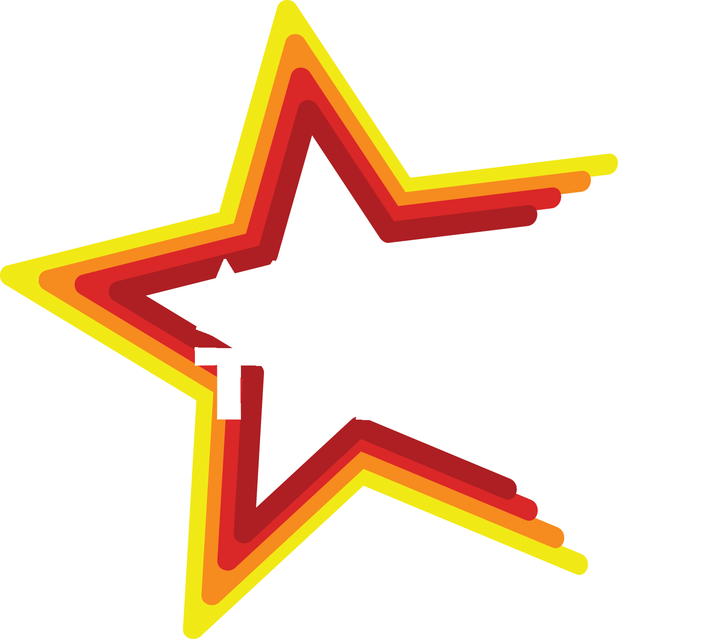 Level 2 Sponsors - Star Logo Design Png (1437x1276), Png Download