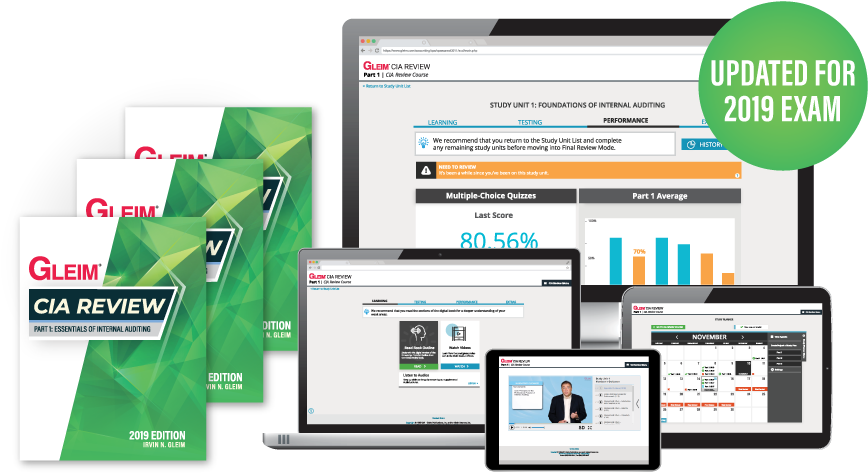 Gleim Premium Cia Review System Guarantee - Certified Internal Auditor (900x501), Png Download