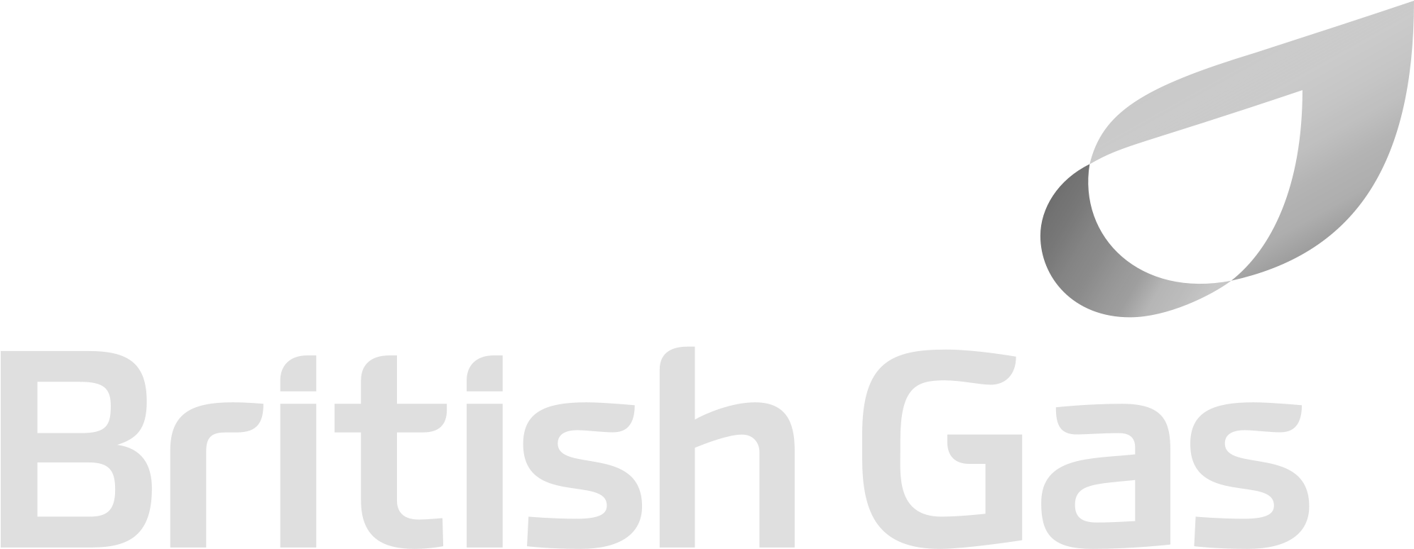 Prev - British Gas Logo Black (2409x1134), Png Download