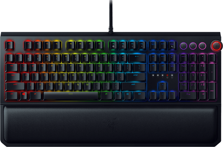 Razer™ Mechanical Switches Designed For Gaming - Black Widow Elite Keyboard (750x496), Png Download