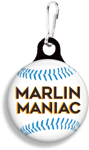 Miami Marlins Maniac - Zoogee Pzp3 - Zipper Pulls ($2.00 @ 100 Min) (363x551), Png Download