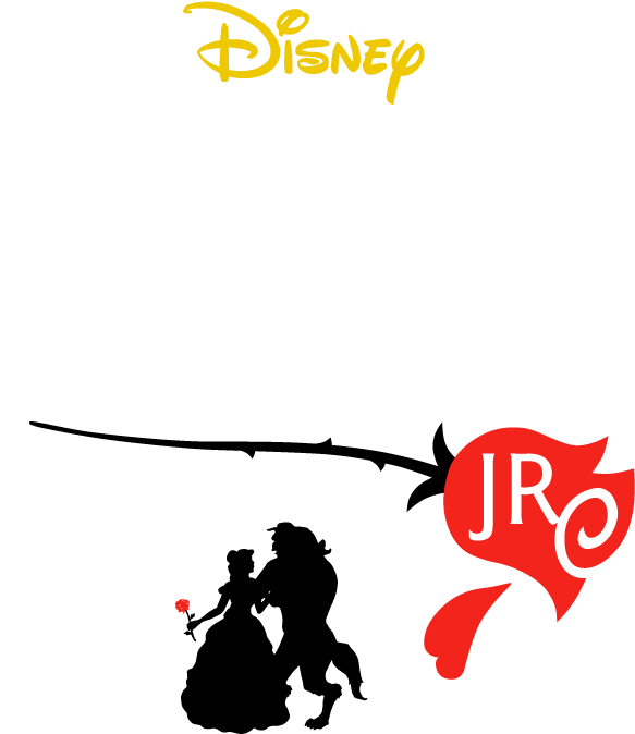 Beauty And The Beast Jr Logo (615x703), Png Download