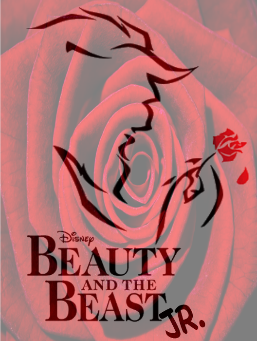 442970 - Beauty And The Beast Design (528x700), Png Download