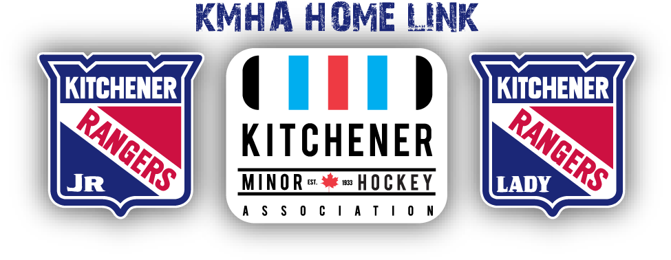 Kitchener Minor Hockey Apparel Home Link - Kitchener Jr Rangers Logo (1000x388), Png Download