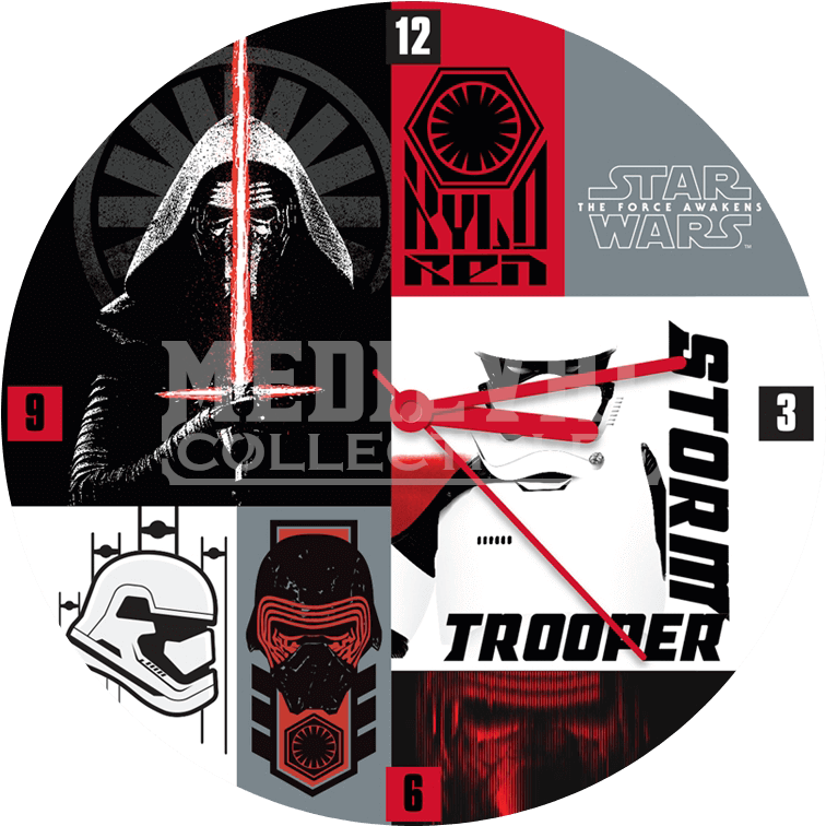 Star Wars The Force Awakens Wall Clock - Star Wars 7 Stormtrooper Coaster 4‐pack Ee Exclusive (769x769), Png Download