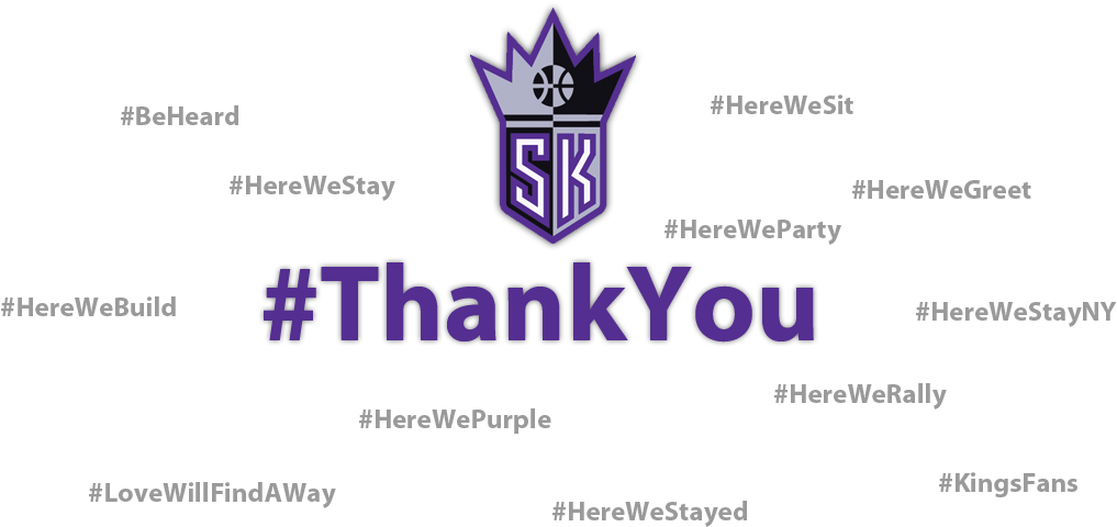 Thank You Sacramento Kings (1024x527), Png Download