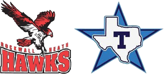 The Heath Hawks And The Rockwall Texans, To Provide - Rockwall Texans (584x265), Png Download