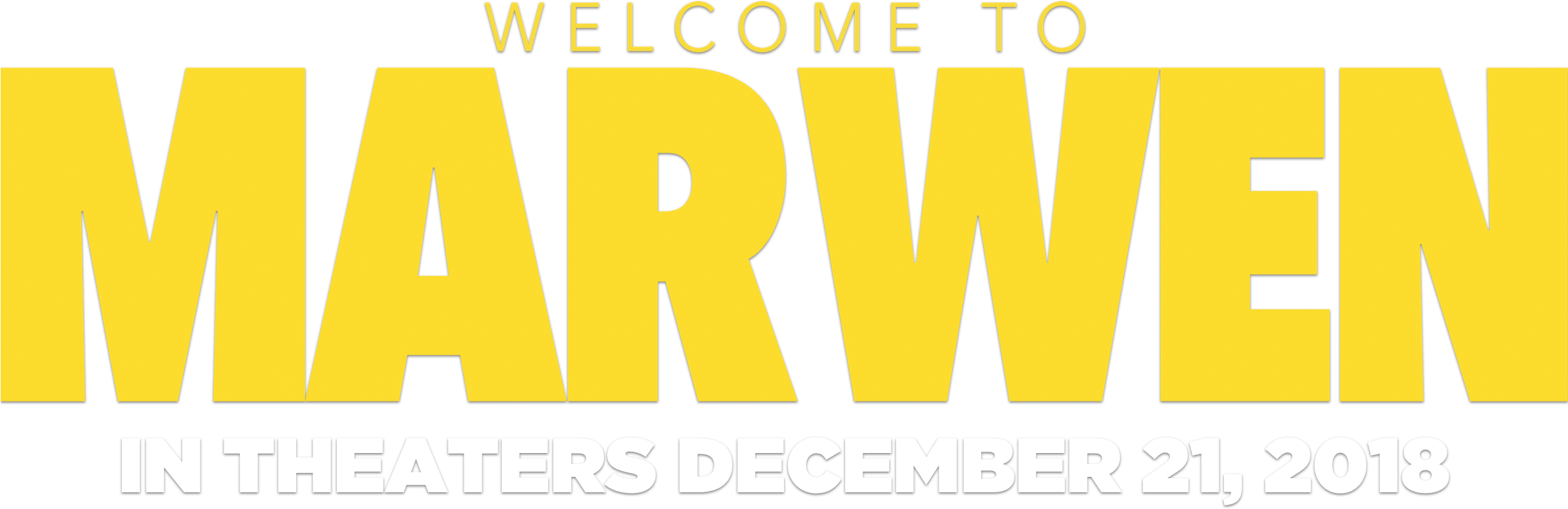 Welcome To Marwen Logo (2433x818), Png Download