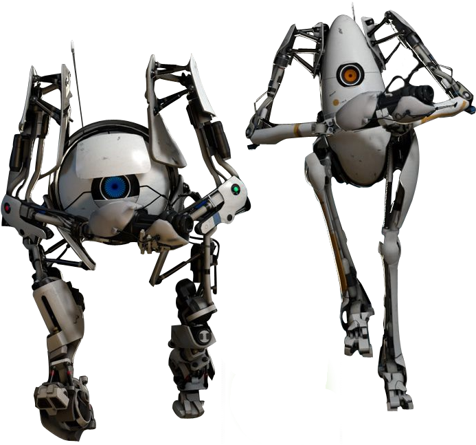 Portal 2 Robots - Alabama (713x651), Png Download