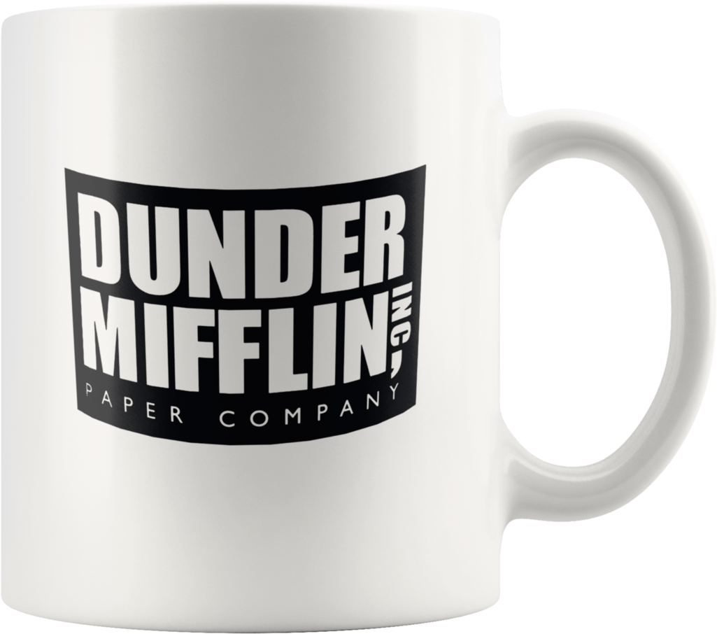 Dunder Mifflin Funny Coffee Or Tea Mug - Dunder Mifflin Mug (1060x1060), Png Download