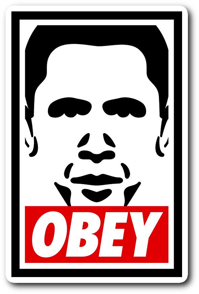Obey Obama Sticker - Obey Hd (1064x1064), Png Download