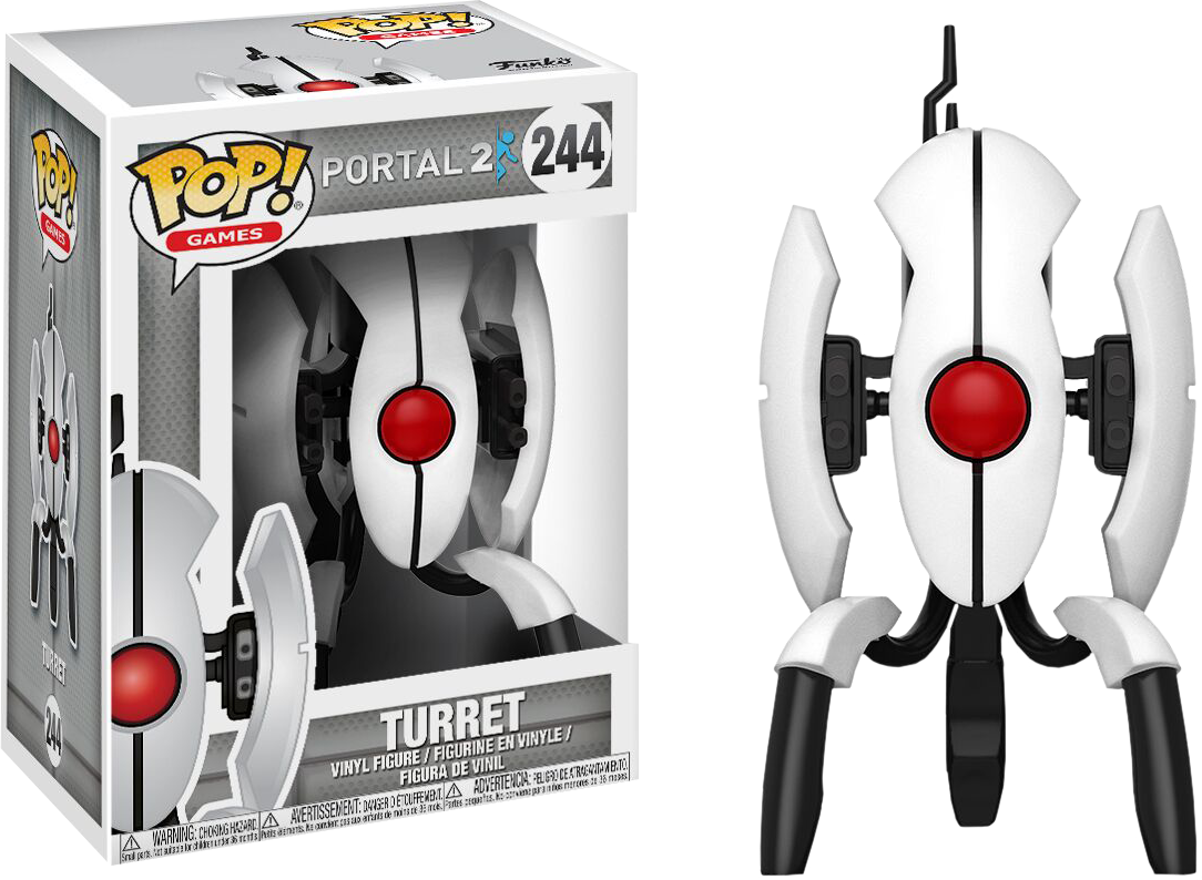 Funko Pop! Games: Portal - Turret (1084x794), Png Download