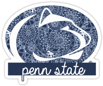 Penn State University Nittany Lions Laptop Decal Stickers - Penn State Pitt House Divided (375x360), Png Download