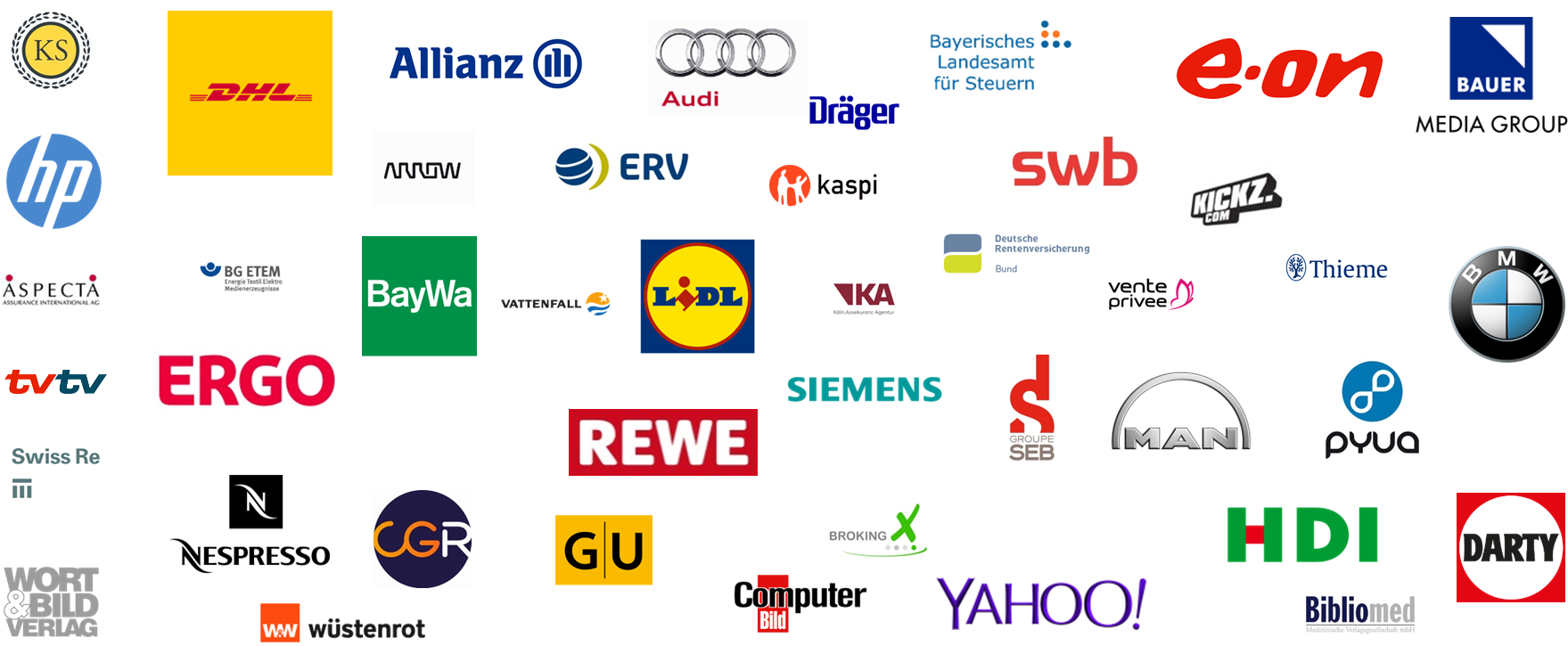 Some Of Our Customers - Wort Und Bild Verlag (1838x745), Png Download