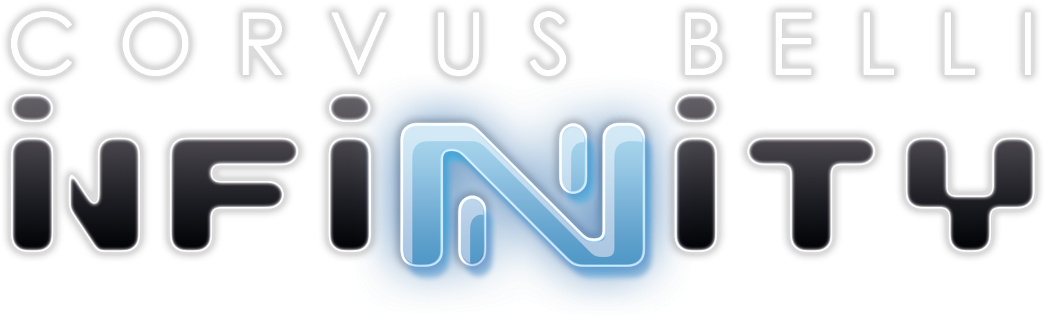Infinity Is A Tabletop Wargame In Which Sci-fi Themed - Corvus Belli Infinity Logo (900x300), Png Download