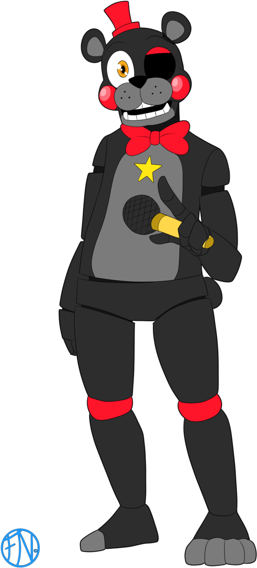 Lefty By Fnafnations Fnaf Characters, Five Nights At - Lefty The Bear Fanart (678x1177), Png Download