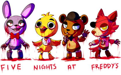 Five Nights At Freddy's Image - Five Nights At Freddy's Characters Cute (500x300), Png Download