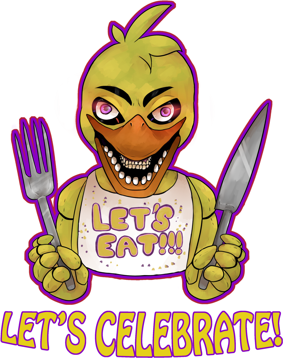 Lets Celebrate Five Nights At Freddy's 2 Food Clip - Five Nights At Freddy's (1024x1365), Png Download