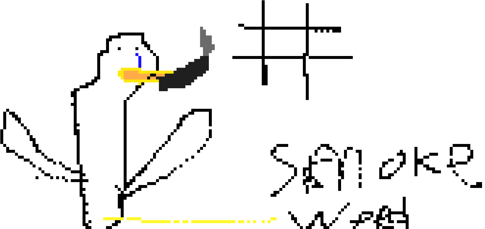 Pingu - Pingu Pixel Art (1690x800), Png Download