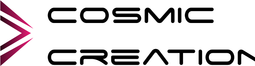 Designing The Cosmic Creations Logo - Az America (845x278), Png Download