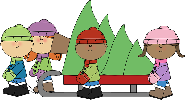 Garden Clipart Christmas - Christmas Clipart Kids (600x325), Png Download