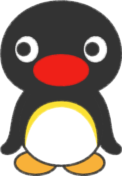 色を塗ったピングー - ピングー 絵 (588x588), Png Download