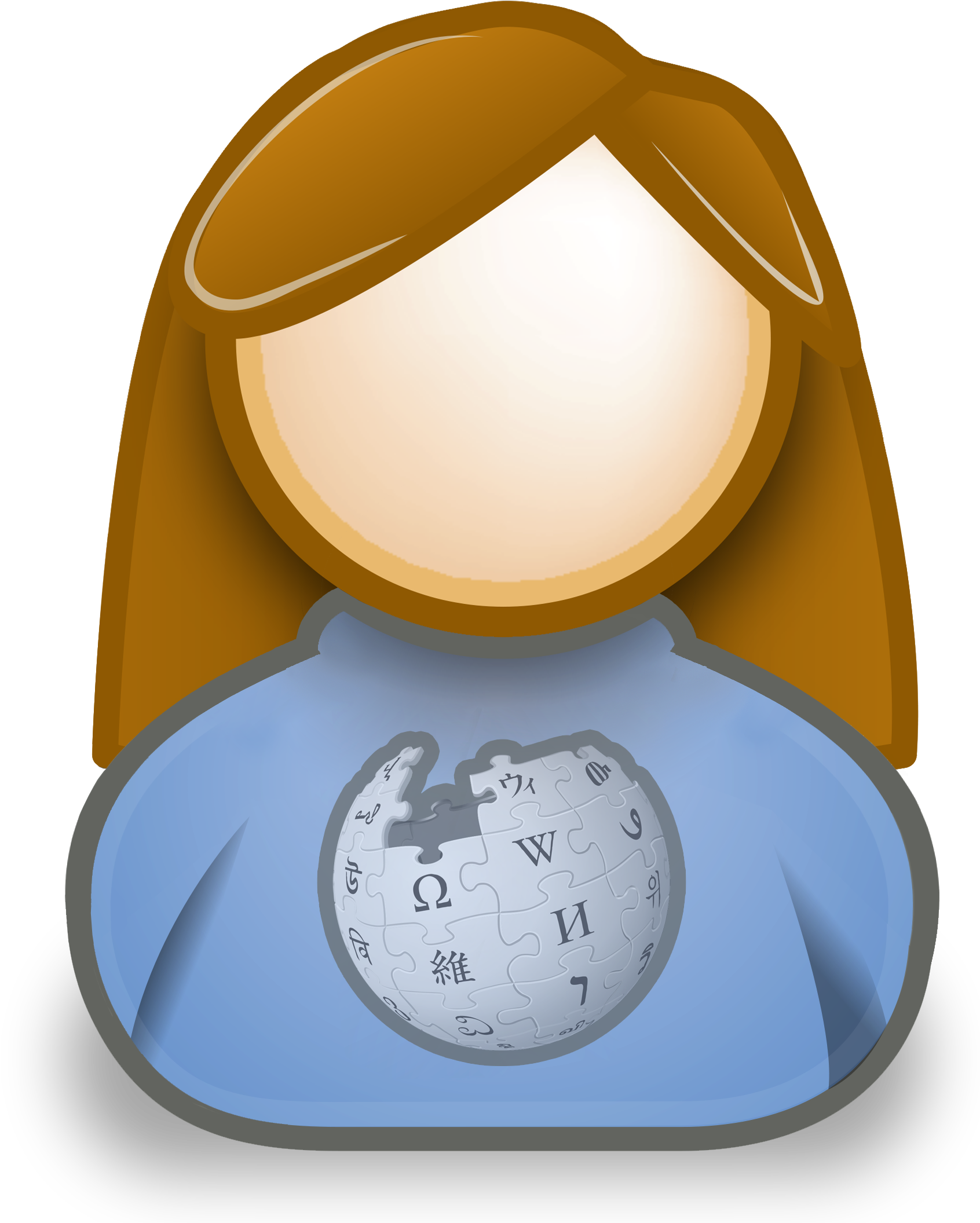 Gnome Wikipedia User - Quartz Clock (2000x2205), Png Download