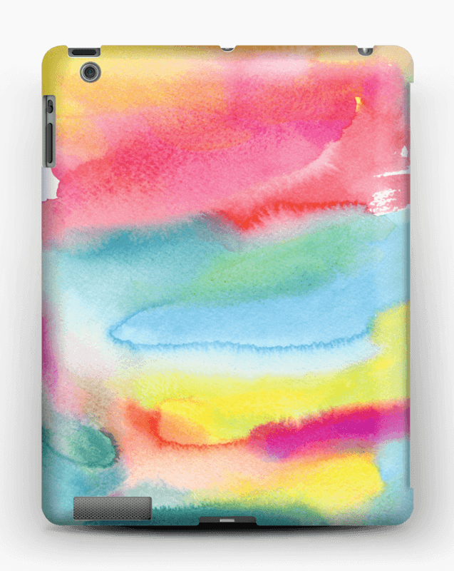 Color Explosion Case Ipad 4/3/2 - Watercolor Paint (637x800), Png Download