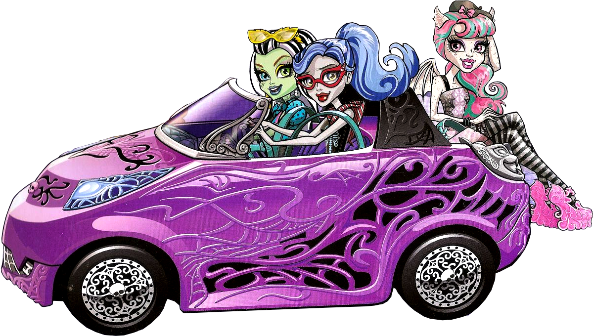 Scaris Convertible - Monster High Catrine And Franki (1216x743), Png Download