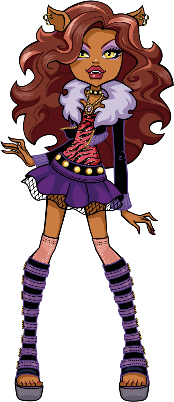 Clawdeen Wolf Png (698x1600), Png Download