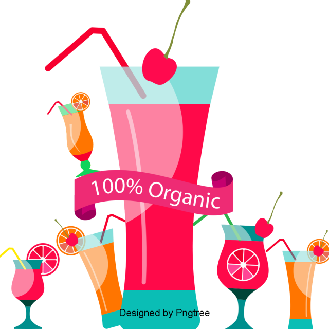Beautiful Cool Cartoon Summer Drinks Holiday Background, - Holiday (640x640), Png Download
