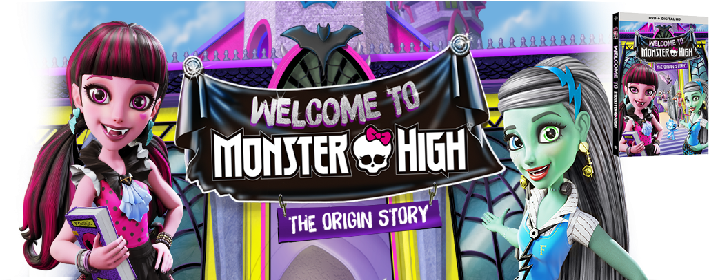 Welcome To Monster High: The Origin Story - Dvd - Dvd (1274x406), Png Download