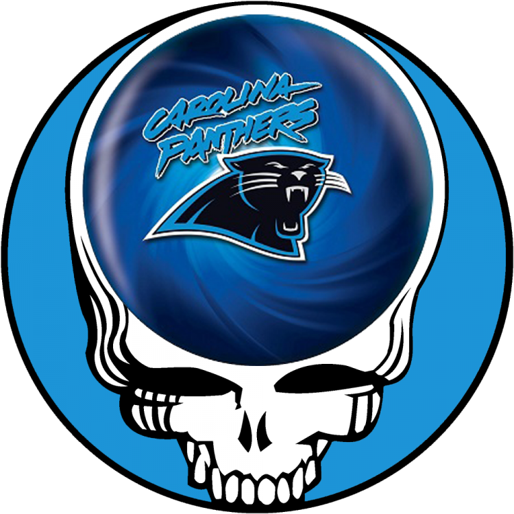 Carolina Panthers Skull Logo Iron On Transfers - Grateful Dead Logo (750x750), Png Download