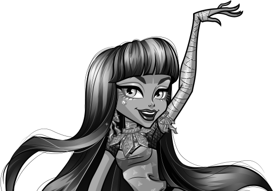 Monster High Characters Cleo De Nile (637x385), Png Download