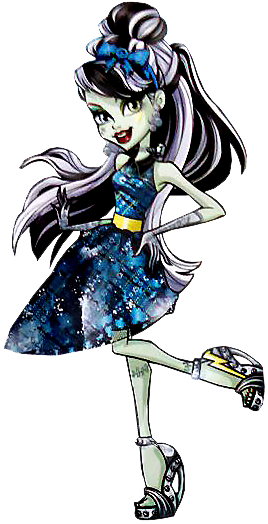 Monster High Frankie Welcome To Monster High (268x524), Png Download