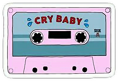Crybaby Cassette Melaniemartinez Tears - Melanie Martinez Tumblr Stickers (440x400), Png Download