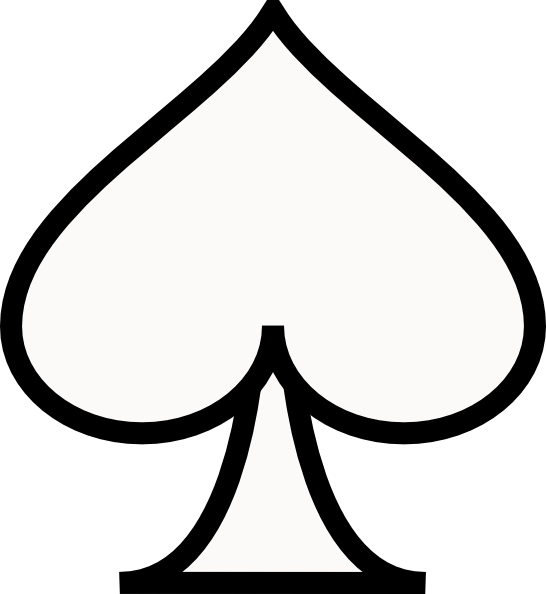 Ace Of Spades Clipart Stock - Ace Of Spades Template (546x594), Png Download