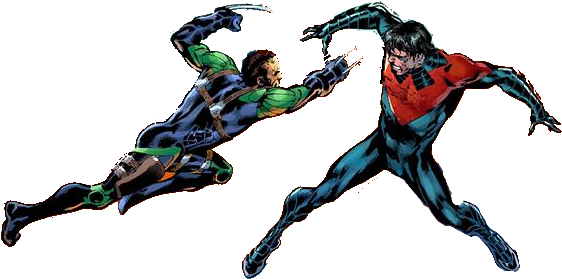 Nightwing Comic Png Jpg Download - Nightwing Clipart (580x293), Png Download