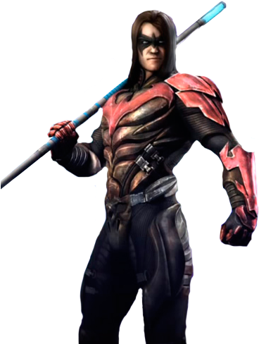 Injustice Gods Among Us Nightwing Regime (388x492), Png Download