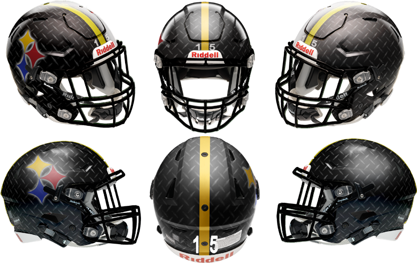 5961ba36a7ad2 Steelerssspeedflex6view - Philadelphia Eagles Concept Helmet (858x555), Png Download